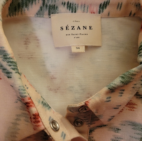 Sezane Tonio Trousers Fleur and Matching Top - Picture 8 of 9